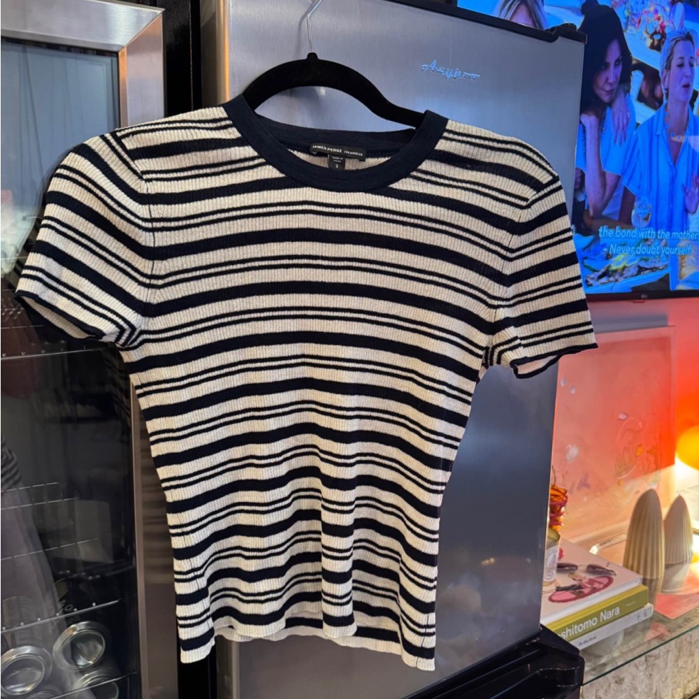 James Perse Striped knit Tee